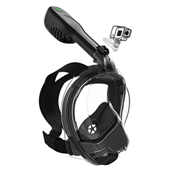 Orsen Maschera Snorkeling Elettrica Integrale, Prima Maschera Snorkeling Standard CO₂ al Mondo, Maschera Subacqueacon Panoramica 180° Design Pieno Fac en oferta