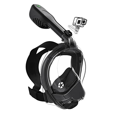 Orsen Maschera Snorkeling Elettrica Integrale, Prima Maschera Snorkeling Standard CO₂ al Mondo, Maschera Subacqueacon Panoramica 180° Design Pieno Fac