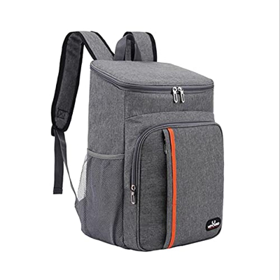 iXOOAA Zaino termico termico da 20 l, impermeabile, adatto per picnic e picnic, leggero zaino Cooler nero, grigio, blu (grigio)