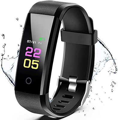 Fitness tracker, smartwatch con cardiofrequenzimetro, contacalorie a passi,monitoraggio del sonno,smartwatch impermeabile IP67 con schermo touch a col