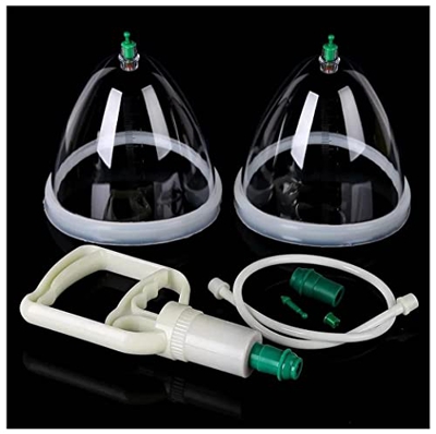 GYL-XF Set di Terapia di Coppettazione, Strumento per Il Massaggio del Seno al Torace, Tazza Anticellulite per Promuovere Lo Sviluppo del Seno Disposi