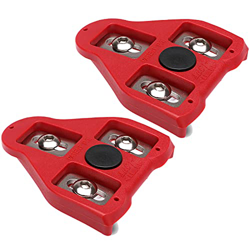 Tacchette per Pedali compatibili con Sistema Look Delta (Float 9 Gradi), Tacchetti per Sistema Pedale (rojo1) características