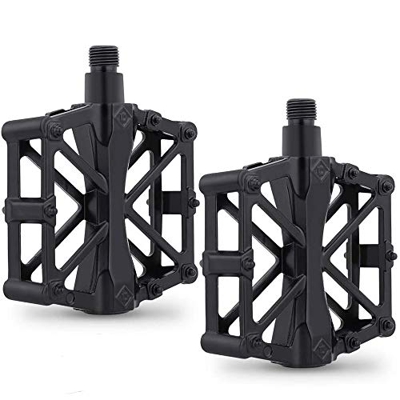 CHUER Pedali della Bicicletta, Pedale della Bici in Alluminio Ciclismo/Strada Mountain MTB/BMX Pedale della Bici con Pedali Super Bearing Platone Stab