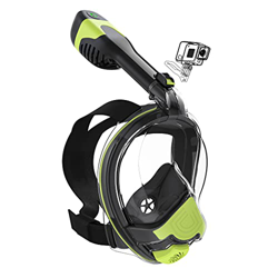Orsen Maschera Snorkeling Elettrica Integrale, Prima Maschera Snorkeling Standard CO₂ al Mondo, Maschera Subacqueacon Panoramica 180° Design Pieno Fac características