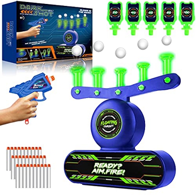 Bersaglio per Pistole Nerf, Bersaglio Elettrico Galleggiante con Pistole, Palla, Dardi e Bersagli Flip, Bersaglio per Nerf Dardi, Tiro al Bersaglio Re