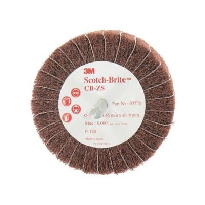 Scotch-brite Pennello Cb-zs 120 Diametro Di Grano 75 Millimetri X 10