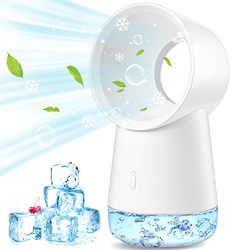 Condizionatore Portatile, USB Mini Condizionatore, Mini Raffreddatore D'aria Personale Cooler Ventilatore, Umidificatore, Luce Notturna, 3 Velocità, P en oferta