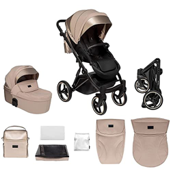 skiddoü carrozzina e passeggino 2 in1 Oslo passeggino e navicella, passeggino multifunzionale, struttura che si chiude, regolabile, ruote ammortizzant en oferta