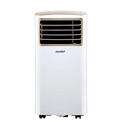 Comfee Climatizzatore portatile Easy Cool 3 in 1 con tubo di scarico, raffreddamento e deumidificatore e ventilazione, 9000 BTU, 2,6 kW, per ambienti 