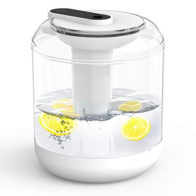 Umidificatore Ambiente bambini 1000 ml, Umidificatore ultrasuoni Auto spegnimento e 2 modalità nebulizzazione Regolabile,Super silenzioso, funzione lu