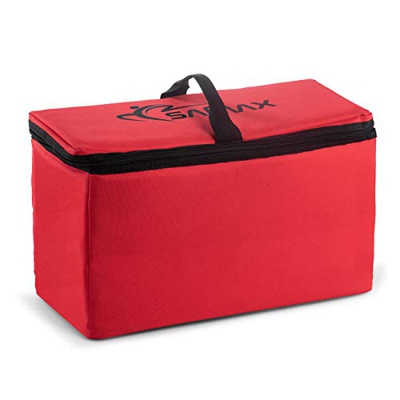 SAMAX Borsa Termica per Carrello a Mano Offroad 42x19x24 cm Campeggio Borsa Frigo Pieghevole - Rosso