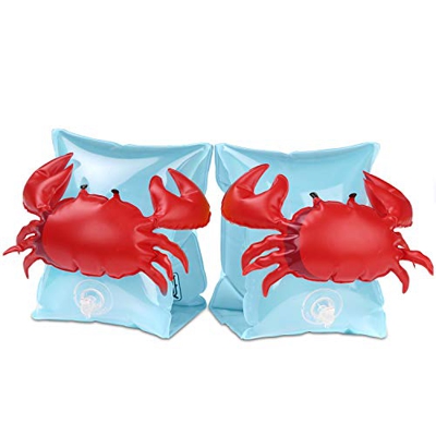 MoKo Salvagente per Bambini, 2 Braccioli Gallegianti ed Gonfiabili in PVC Ultra Resistente con Valvola Gonfiabile, Accessori Salvagente per Nuoto, Pus