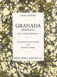 Isaac Albeniz: Granada Serenata (Tarrega) Guitar. Spartiti per Classical Guitar en oferta