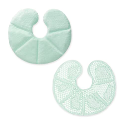 Navaris Set 2x Cuscinetto Caldo/Freddo - Sacchetto Impacco Hot & Cold per Allattamento Seno Materno - Supporto Tiralatte con Foderine Cotone Verde en oferta