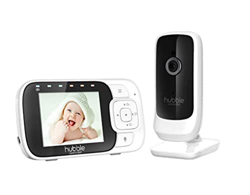 Hubble Nursery View Plus Video Baby Monitor da 2.8-pollici con Zoom Digitale - Bianco precio