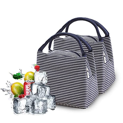 Anyingkai 2pcs Borsa Termica Pieghevole,Borsa Isotermica da Pranzo,Borsa Isotermica,Borsa Frigo da Ufficio,Borsa Termica Pieghevole Pic Nic,Borsa Term
