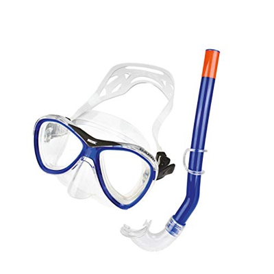 Seac 9464B, Set Capri Siltra, Set da Snorkeling per Adulti con Maschera e Boccaglio Snorkel, Blu