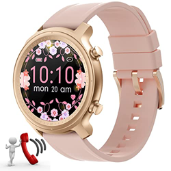 Smartwatch Donna Orologio ricevere chiamata,Bluetooth Android Smartwatch Donne,1.28" Fitness tracker Orologio Sportivo Impermeabile Pedometro Monitor  precio