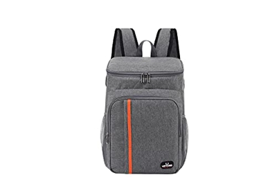 Zaino di raffreddamento da 23 litri, zaino isolante, borsa isolante LCKARY, borsa isolante impermeabile per esterni (grigio)