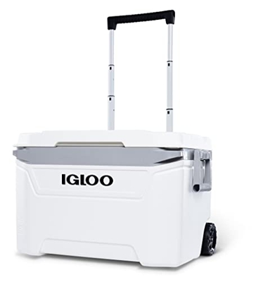 Igloo Sunset 60 Roller Frigoriferi portatile passivi con ruote, 56 Litri, Bianco