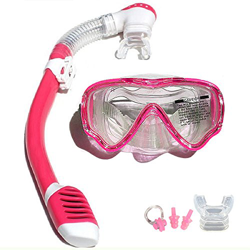 V VILISUN Set Snorkeling, Anti-Fog Maschera Snorkeling con Panoramica a 180 Gradi e Boccaglio Snorkel, Kit Snorkeling Professionale per Kids Bambini R precio