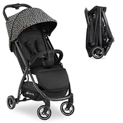 Hauck Travel Buggy Swift X - passeggino leggero reclinabile e cinghia di trasporto, passeggino chiusura una mano in formato compatto - nero (Leo) características