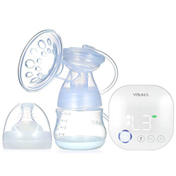 Leebaby Tiralatte Elettrico Singolo Portatile YOUHA Funzione di Memoria Massaggio ed Espressione e 3 modalità Miste 9 Livelli Ogni modalità Pompa di A en oferta