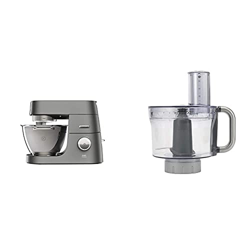 Kenwood Kvc7300S Impastatrice Planetaria Chef Titanium System Pro, Robot Da Cucina Mixer, 1500 W, 4.6 L & Kah647Pl Accessorio Robot Da Cucina, Food Pr precio