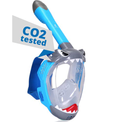 Khroom® Maschera Integrale per Snorkeling con Certificazione TÜV CO2, Modello 2021, Maschera Subacquea per Bambini, Maschera Integrale per Snorkeling  precio