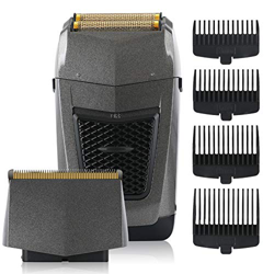 BESTBOMG Rasoio elettrico per gli Uomini 2 in 1 Professionale Elettrico Lamina Rasoio Barba Trimmer Capelli Tagliatore Doppio Scopo Grooming Kit Imper en oferta
