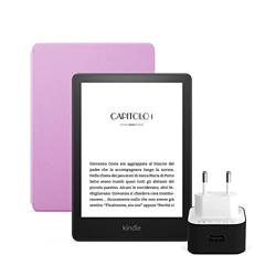Kindle Paperwhite Essentials Bundle con Kindle Paperwhite (8 GB, senza pubblicità), Custodia Amazon in pelle e Caricabatterie USB Amazon PowerFast (9  precio