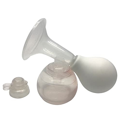 Tiralatte compatto 2 in 1 + biberon in silicone da 90 ml e tappo di tenuta igienico per l'allattamento e l'espressione del latte
