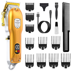 PAMKER Tagliacapelli Uomo Professionale,USB Ricaricabile Macchinetta Barba Taglia Capelli Senza Fili, Rasoio Elettrico Capelli Uomo con Display LED, R en oferta