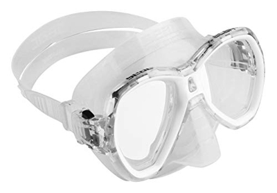 SEAC Elba MD, Maschera Subacquea con Viso Piccolo, Ideale per Snorkeling e Immersioni Unisex Bambini, Trasparente, Ridotta