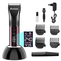Tagliacapelli Uomo Professionale, Dutison Tagliacapelli Elettrico 2200mah Batteria,Tempo Funzionamento 240 Minuto Barba Rasoio Ricaricabile,con Displa precio