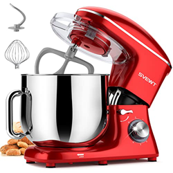 SVEWT Impastatrice Planetaria, Robot da Cucina planetaria 8 Litri 1500W Professionale con Ciotola Di Acciaio Inossidabile, Frusta, Gancio per Impastar precio