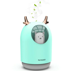 nuyikaso Umidificatore Ambiente Bambini Ultrasuoni Diffusore di Aromi con Luce 7 Colori LED Silenzioso Protezione per Basso Livello Dell'acqua Spegnim precio