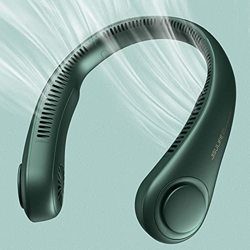JISULIFE Ventilatore Collo Portatile, Ventilatore Personale Indossabile a Batteria da 4000 mAh, Ricaricabile, Design per Cuffie, Ventilatore Senza Lam en oferta