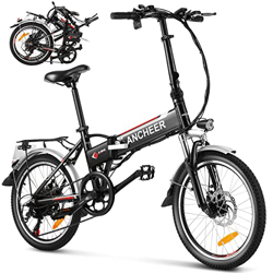 ANCHEER Bicicletta Elettrica Pieghevole, 20" Ebike per Adulti 250W Bici Elettrica da Pendolarismo con 36V 8Ah Batteria, Cambio Professionale a 7 Veloc características