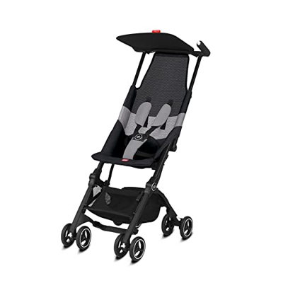 GB GOLD Pockit Air All Terrain Passeggino, Ultracompatto, da 6 Mesi fino a 17 Kg, circa 4 Anni, Velvet Black