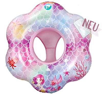 EDWEKIN® Seggiolino da bagno per neonati e bambini da 6 mesi a 3 anni; anello da bagno per bambini