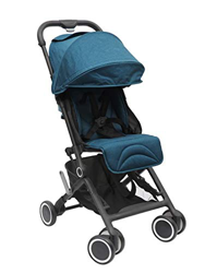 Giordani - Passeggino Viro, Ultra Leggero, con Chiusura Compatta e Schienale Reclinabile in Più Posizioni e Parapioggia e Cestello Inclusi - Blu precio