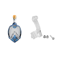 SEAC Magica, Maschera Snorkeling Full Face Integrale Anti Appannamento con Morbido Facciale & Unica, Supporto Action Cam per Maschera Snorkeling Integ en oferta