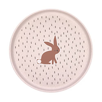 LÄSSIG Little Forest Rabbit - Piatto per bambini in polipropilene e cellulosa