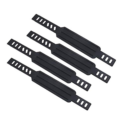 OTOTEC - Cinghia per pedale per bicicletta, 12 x 1-4/12,7 cm, regolabile, per esercizi aerobici in casa, colore nero (1 x x x 2 paio), Nero , 1 Paio