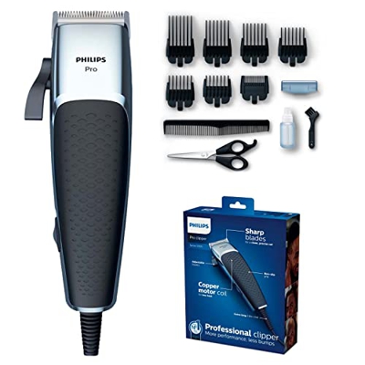 Philips HAIRCLIPPER Series 5000 HC5100/13 tagliacapelli Nero, Argento