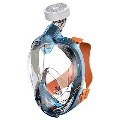 SEAC Unica MED, Dispositivo di Protezione Individuale per Le Vie Respiratorie e Gli Occhi, con Filtro P3 Intercambiabile, Blu, S/M