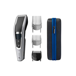 Philips Serie 5000 HC5650/15 - Tagliacapelli con lame in acciaio INOX, 28 regolazioni di lunghezza, 90 min, con 3 pettini, guida e custodia da viaggio en oferta
