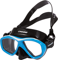Cressi Icon Mask, Maschera Subacquea Due Vetri Temperati di Grande Affidabilita Unisex, Blu/Bianco, Taglia Unica precio