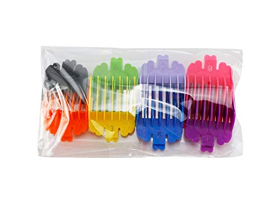 MUOBOFU - Set di 8 tagliacapelli universale professionale per tagliacapelli e accessori per taglio di capelli, 8 misure guida, sostituibili per taglia